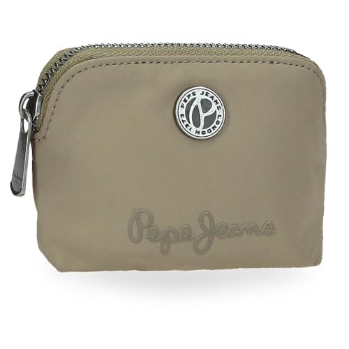 Pepe Jeans Corin, lässige Rucksäcke, Reisetaschen, Geldbörsen, Geldbörsen, Grün und Rosa, Kunstleder für Damen von Joumma Bags, grün, Talla única, Runde Geldbörse von Pepe Jeans