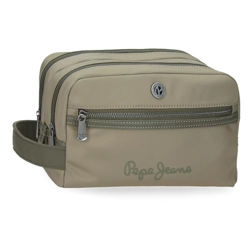 Pepe Jeans Corin Kulturbeutel, Grün, 26 x 16 x 12 cm, Polyester und PU von Joumma Bags, grün, Talla única, Kosmetiktasche Pepe Jeans Corin Kulturbeutel, Grün, 26 x 16 x 12 cm, Polyester und PU von Joumma Bags, grün, Talla única, Kosmetiktasche von Pepe Jeans