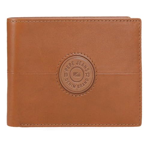 Pepe Jeans Cracker Geldbörse mit Geldbörse, Beige, 12,5 x 9,5 x 1 cm, Leder von Joumma Bags, Beige, Talla única, Geldbörse mit Münzfach Pepe Jeans Cracker Geldbörse mit Geldbörse, Beige, 12,5 x 9,5 x 1 cm, Leder von Joumma Bags, Beige, Talla única, Geldbörse mit Münzfach von Pepe Jeans
