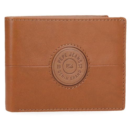 Pepe Jeans Cracker Horizontale Geldbörse mit Geldbörse, Beige, 11 x 8 x 1 cm, Leder von Joumma Bags, Beige, Talla única, Horizontale Geldbörse mit Münzfach Pepe Jeans Cracker Horizontale Geldbörse mit Geldbörse, Beige, 11 x 8 x 1 cm, Leder von Joumma Bags, Beige, Talla única, Horizontale Geldbörse mit Münzfach von Pepe Jeans