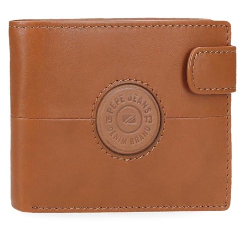 Pepe Jeans Cracker Horizontale Geldbörse mit Klickverschluss, Beige, 11 x 8,5 x 1 cm, Leder von Joumma Bags, Beige, Talla única, Horizontale Geldbörse mit Klickverschluss Pepe Jeans Cracker Horizontale Geldbörse mit Klickverschluss, Beige, 11 x 8,5 x 1 cm, Leder von Joumma Bags, Beige, Talla única, Horizontale Geldbörse mit Klickverschluss von Pepe Jeans