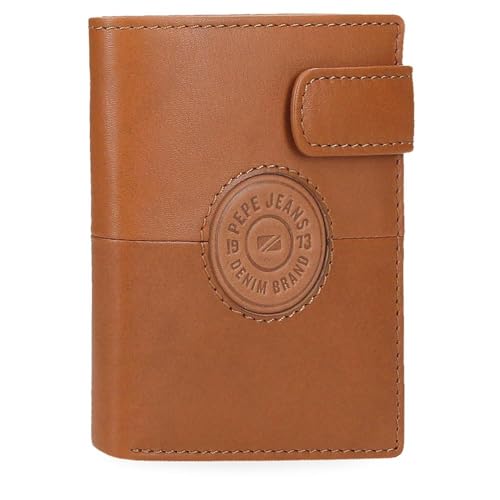 Pepe Jeans Cracker Vertikale Geldbörse mit Kartenfach und Klickverschluss, Beige, 8,5 x 10,5 x 1 cm, Leder von Joumma Bags, Beige, Talla única, Vertikale Geldbörse mit Kartenfach und Klickverschluss Pepe Jeans Cracker Vertikale Geldbörse mit Kartenfach und Klickverschluss, Beige, 8,5 x 10,5 x 1 cm, Leder von Joumma Bags, Beige, Talla única, Vertikale Geldbörse mit Kartenfach und Klickverschluss von Pepe Jeans