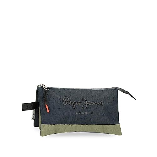 Pepe Jeans Cromwell Federmäppchen, dreifach, Schwarz, 22 x 12 x 5 cm, Polyester, Schwarz, Talla única, Dreifach-Etui Pepe Jeans Cromwell Federmäppchen, dreifach, Schwarz, 22 x 12 x 5 cm, Polyester, Schwarz, Talla única, Dreifach-Etui von Pepe Jeans