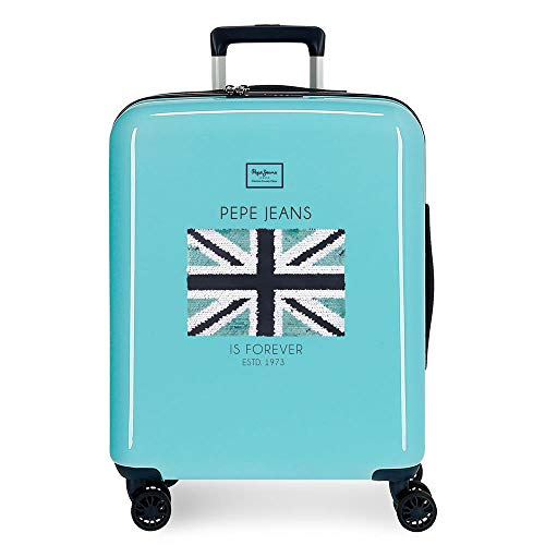 Pepe Jeans Cuore Kabinenkoffer Blau 40x55x20 cms Hartschalen ABS Kombinationsschloss 37L 2,6Kgs 4 Doppelräder Handgepäck Pepe Jeans Cuore Kabinenkoffer Blau 40x55x20 cms Hartschalen ABS Kombinationsschloss 37L 2,6Kgs 4 Doppelräder Handgepäck von Pepe Jeans