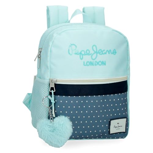 Pepe Jeans Dalma Rucksack, lässig, blau, 24 x 28 x 10 cm, Polyester, von Joumma Bags, blau, 25x32x12 cms, Lässiger Rucksack von Pepe Jeans