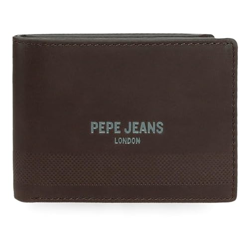 Pepe Jeans Deep Horizontale Geldbörse mit Geldbörse, Braun, 11 x 8 x 1 cm, Leder von Joumma Bags, braun, Talla única, Horizontale Geldbörse mit Münzfach Pepe Jeans Deep Horizontale Geldbörse mit Geldbörse, Braun, 11 x 8 x 1 cm, Leder von Joumma Bags, braun, Talla única, Horizontale Geldbörse mit Münzfach von Pepe Jeans