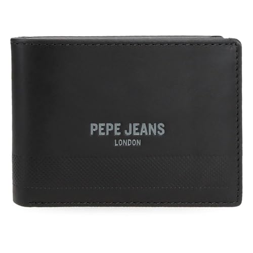 Pepe Jeans Deep Horizontale Geldbörse mit Geldbörse, Schwarz, 11 x 8 x 1 cm, Leder von Joumma Bags, Schwarz, Talla única, Horizontale Geldbörse mit Münzfach Pepe Jeans Deep Horizontale Geldbörse mit Geldbörse, Schwarz, 11 x 8 x 1 cm, Leder von Joumma Bags, Schwarz, Talla única, Horizontale Geldbörse mit Münzfach von Pepe Jeans