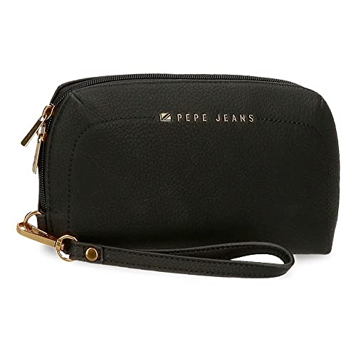 Pepe Jeans Diane Schwarze Handtasche 20x11x4 cm Kunstleder von Pepe Jeans