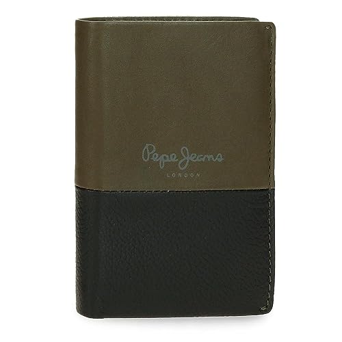 Pepe Jeans Doppelte vertikale Geldbörse mit grüner Geldbörse, 8,5 x 11,5 x 1 cm, Leder, grün, Talla única, Vertikale Geldbörse mit Geldbörse Pepe Jeans Doppelte vertikale Geldbörse mit grüner Geldbörse, 8,5 x 11,5 x 1 cm, Leder, grün, Talla única, Vertikale Geldbörse mit Geldbörse von Pepe Jeans