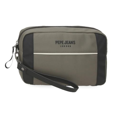 Pepe Jeans Dortmund Handtasche, Grün, 24,5 x 15 x 6 cm, Polyester, 2,21 l von Joumma Bags, grün, Handtasche von Pepe Jeans