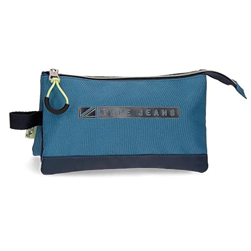 Pepe Jeans Duncan Federmäppchen, dreifach, Blau, 22 x 12 x 5 cm, Polyester Pepe Jeans Duncan Federmäppchen, dreifach, Blau, 22 x 12 x 5 cm, Polyester von Pepe Jeans