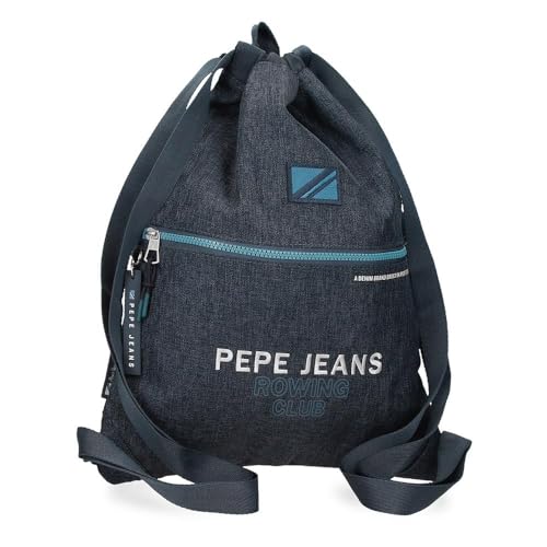 Pepe Jeans Edmon Schulrucksack, Blau, 35 x 46 cm, Polyester, 16,1 l, blau, Schulrucksack von Pepe Jeans