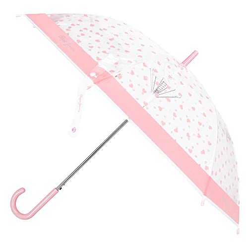 Pepe Jeans Evelin Regenschirm aus Aluminium, Rosa, Polyester, Rosa, regenschirm Pepe Jeans Evelin Regenschirm aus Aluminium, Rosa, Polyester, Rosa, regenschirm von Pepe Jeans