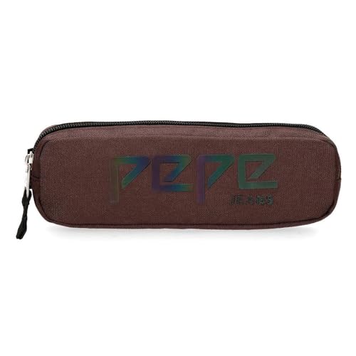 Pepe Jeans Osset Federmäppchen Braun 22x7x3 cms Polyester Pepe Jeans Osset Federmäppchen Braun 22x7x3 cms Polyester von Pepe Jeans