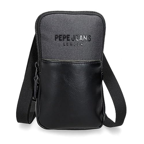 Pepe Jeans Grays Kleine Umhängetasche Schwarz 10,5 x 18 x 2 cm Polyester, Schwarz, Talla única, Kleine Umhängetasche Pepe Jeans Grays Kleine Umhängetasche Schwarz 10,5 x 18 x 2 cm Polyester, Schwarz, Talla única, Kleine Umhängetasche von Pepe Jeans