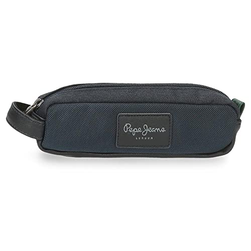 Pepe Jeans Green Bay Federmäppchen, Blau, 19 x 5 x 3,5 cm, Polyester und PU, Grün (Grün), única, etui von Pepe Jeans