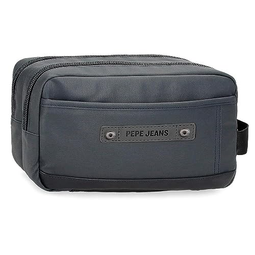 Pepe Jeans Hatfield Kulturbeutel, anpassbar, Blau, 26 x 16 x 12 cm, Polyester, blau, Talla única, Kulturbeutel, anpassbar von Pepe Jeans