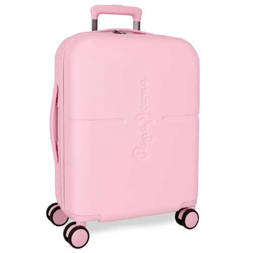 Pepe Jeans Highlight Kabinenkoffer, Rosa, 40 x 55 x 20 cm, ABS, integrierter TSA-Verschluss, 37 l, 2,76 kg, 4 Doppelräder, Handgepäck, von Joumma Bags, Rosa, Kabinenkoffer Pepe Jeans Highlight Kabinenkoffer, Rosa, 40 x 55 x 20 cm, ABS, integrierter TSA-Verschluss, 37 l, 2,76 kg, 4 Doppelräder, Handgepäck, von Joumma Bags, Rosa, Kabinenkoffer von Pepe Jeans
