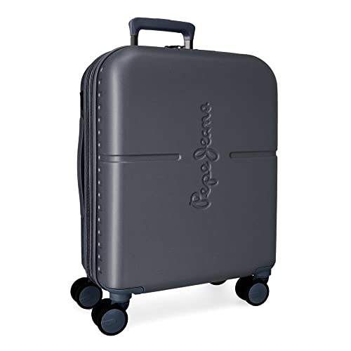 Pepe Jeans Highlight Kabinentrolley, blau, 40 x 55 x 20 cm, starr, ABS, integrierter TSA-Verschluss, 37 l, 2,74 kg, 4 Räder, ausziehbar, Handgepäck Pepe Jeans Highlight Kabinentrolley, blau, 40 x 55 x 20 cm, starr, ABS, integrierter TSA-Verschluss, 37 l, 2,74 kg, 4 Räder, ausziehbar, Handgepäck von Pepe Jeans