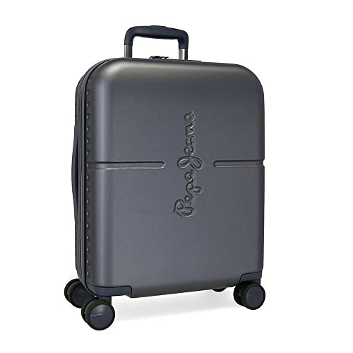 Pepe Jeans Highlight Kabinentrolley, blau, 40 x 55 x 20 cm, starr, ABS, integrierter TSA-Verschluss, 37 l, 3,22 kg, 4 Räder, Handgepäck Pepe Jeans Highlight Kabinentrolley, blau, 40 x 55 x 20 cm, starr, ABS, integrierter TSA-Verschluss, 37 l, 3,22 kg, 4 Räder, Handgepäck von Pepe Jeans