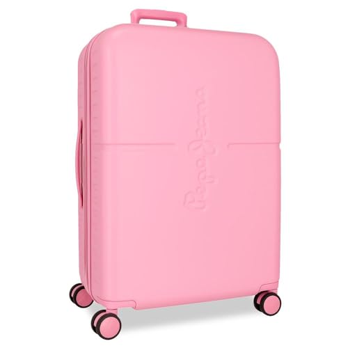Pepe Jeans Highlight Koffer, mittelgroß, Rosa, 48 x 70 x 28 cm, starr, 3,22 kg, TSA-Verschluss, ABS, 3,22 kg, 79 LExtensible by Joumma Bags, Rosa, Talla única, Mittelgroßer Koffer Pepe Jeans Highlight Koffer, mittelgroß, Rosa, 48 x 70 x 28 cm, starr, 3,22 kg, TSA-Verschluss, ABS, 3,22 kg, 79 LExtensible by Joumma Bags, Rosa, Talla única, Mittelgroßer Koffer von Pepe Jeans