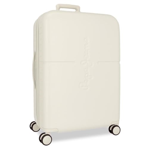 Pepe Jeans Highlight Koffer, mittelgroß, beige, 48 x 70 x 28 cm, starr, 3,22 kg, TSA-Schloss, ABS, 3,22 kg, 79 LExtensible by Joumma Bags, Beige, Talla única, Mittelgroßer Koffer Pepe Jeans Highlight Koffer, mittelgroß, beige, 48 x 70 x 28 cm, starr, 3,22 kg, TSA-Schloss, ABS, 3,22 kg, 79 LExtensible by Joumma Bags, Beige, Talla única, Mittelgroßer Koffer von Pepe Jeans