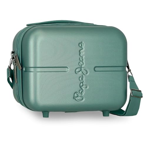 Pepe Jeans Highlight Kulturbeutel, anpassbar, mit Umhängetasche, Blau, 29 x 21 x 15 cm, Harter ABS-Kunststoff, 9,14 l, 0,63 kg, blau, Kulturbeutel mit Schulterriemen Pepe Jeans Highlight Kulturbeutel, anpassbar, mit Umhängetasche, Blau, 29 x 21 x 15 cm, Harter ABS-Kunststoff, 9,14 l, 0,63 kg, blau, Kulturbeutel mit Schulterriemen von Pepe Jeans
