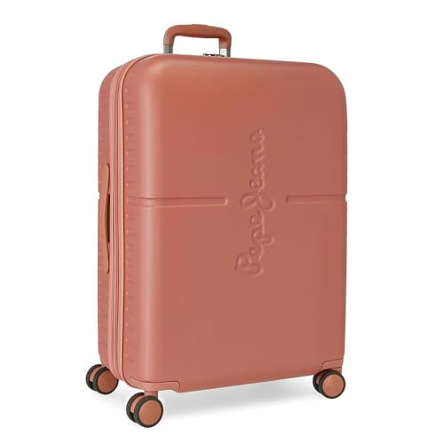 Pepe Jeans Highlight Terrakotta-Koffer, mittelgroß, 48 x 70 x 28 cm, starr, ABS, TSA-Verschluss, 79 l, 4,32 kg, 4 Räder, ausziehbar Pepe Jeans Highlight Terrakotta-Koffer, mittelgroß, 48 x 70 x 28 cm, starr, ABS, TSA-Verschluss, 79 l, 4,32 kg, 4 Räder, ausziehbar von Pepe Jeans