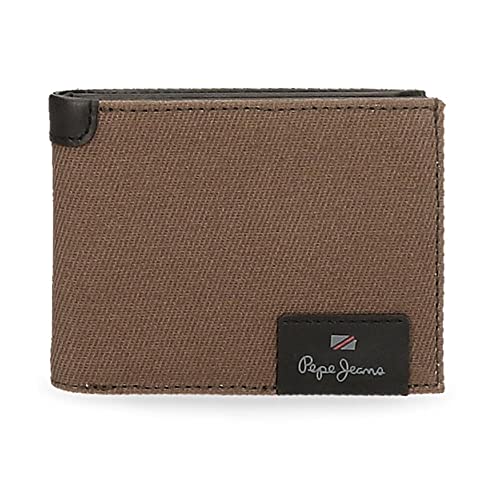 Pepe Jeans Hilltop Horizontale Geldbörse mit Geldbörse, einzigartig, braun, única, Quertasche mit Geldbörse von Pepe Jeans