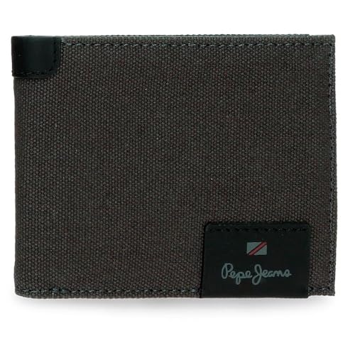Pepe Jeans Hilltop Horizontale Geldbörse mit Geldbörse, grau, 11,5 x 8 x 1 cm, Leder von Joumma Bags, grau, Talla única, Horizontale Geldbörse mit Münzfach Pepe Jeans Hilltop Horizontale Geldbörse mit Geldbörse, grau, 11,5 x 8 x 1 cm, Leder von Joumma Bags, grau, Talla única, Horizontale Geldbörse mit Münzfach von Pepe Jeans