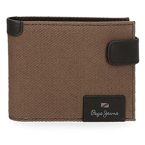 Pepe Jeans Hilltop Horizontale Geldbörse mit Klickverschluss, einzigartig, braun, única, Horizontale Brieftasche mit Klickverschluss Pepe Jeans Hilltop Horizontale Geldbörse mit Klickverschluss, einzigartig, braun, única, Horizontale Brieftasche mit Klickverschluss von Pepe Jeans