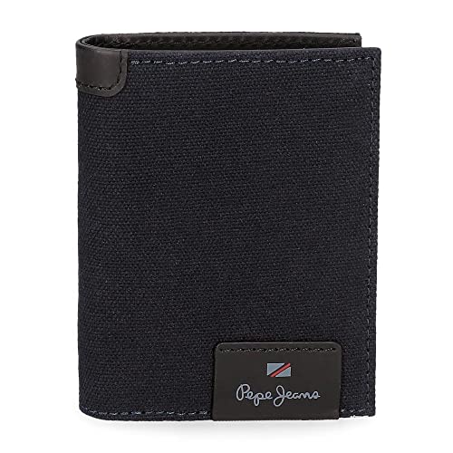 Pepe Jeans Hilltop Vertikale Geldbörse mit Geldbörse, Blau, 8,5 x 10,5 x 1 cm, Leder, blau, Vertikale Geldbörse mit Geldbeutel Pepe Jeans Hilltop Vertikale Geldbörse mit Geldbörse, Blau, 8,5 x 10,5 x 1 cm, Leder, blau, Vertikale Geldbörse mit Geldbeutel von Pepe Jeans