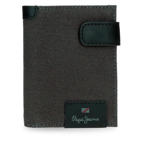 Pepe Jeans Hilltop Vertikale Geldbörse mit Kartenfach und Klickverschluss, Grau, 8,5 x 10,5 x 1 cm, Leder von Joumma Bags, grau, Talla única, Vertikale Geldbörse mit Kartenfach und Klickverschluss Pepe Jeans Hilltop Vertikale Geldbörse mit Kartenfach und Klickverschluss, Grau, 8,5 x 10,5 x 1 cm, Leder von Joumma Bags, grau, Talla única, Vertikale Geldbörse mit Kartenfach und Klickverschluss von Pepe Jeans