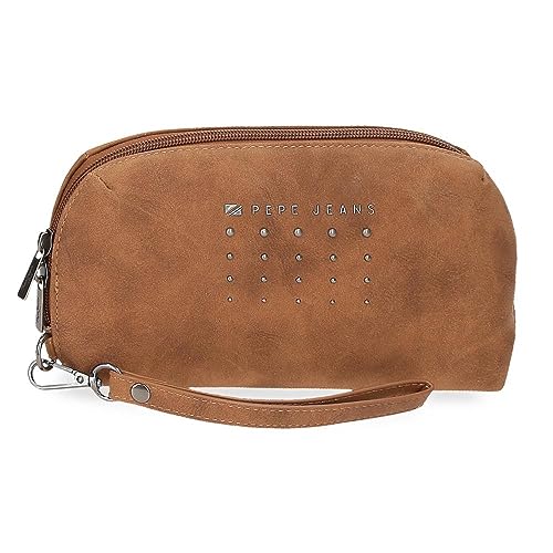 Pepe Jeans Holly Gepäck- Umhängetasche für Damen, braun, Talla única, Handtasche von Pepe Jeans