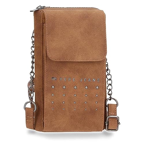 Pepe Jeans Holly Umhängetasche Klein Braun 11x20x4 cm Kunstleder, braun, Talla única, Kleine Umhängetasche Pepe Jeans Holly Umhängetasche Klein Braun 11x20x4 cm Kunstleder, braun, Talla única, Kleine Umhängetasche von Pepe Jeans