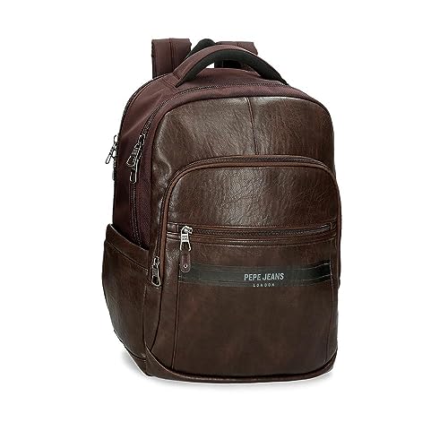 Pepe Jeans Horley Gepäck- Umhängetasche für Herren, braun, Talla única, Laptop-Rucksack mit doppeltem Fach Pepe Jeans Horley Gepäck- Umhängetasche für Herren, braun, Talla única, Laptop-Rucksack mit doppeltem Fach von Pepe Jeans