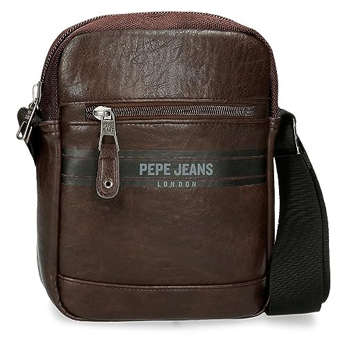 Pepe Jeans Horley Gepäck- Umhängetasche für Herren, braun, Talla única, Umhängetasche von Pepe Jeans