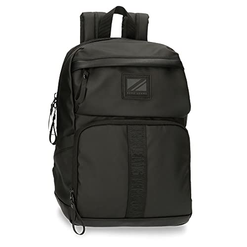 Pepe Jeans Hoxton Rucksack für Laptop, anpassbar, 13,3 Zoll, Schwarz 25 x 36 x 10 cm, Polyester und PU, bunt, Talla única, Anpassbarer Laptop-Rucksack Pepe Jeans Hoxton Rucksack für Laptop, anpassbar, 13,3 Zoll, Schwarz 25 x 36 x 10 cm, Polyester und PU, bunt, Talla única, Anpassbarer Laptop-Rucksack von Pepe Jeans