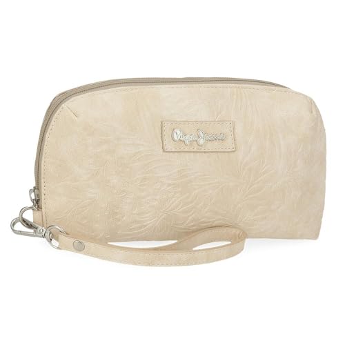 Pepe Jeans Jana Handtasche, Beige, 20 x 11 x 4 cm, Polyester, mit Details aus Kunstleder von Joumma Bags, Beige, Talla única, Handtasche Pepe Jeans Jana Handtasche, Beige, 20 x 11 x 4 cm, Polyester, mit Details aus Kunstleder von Joumma Bags, Beige, Talla única, Handtasche von Pepe Jeans