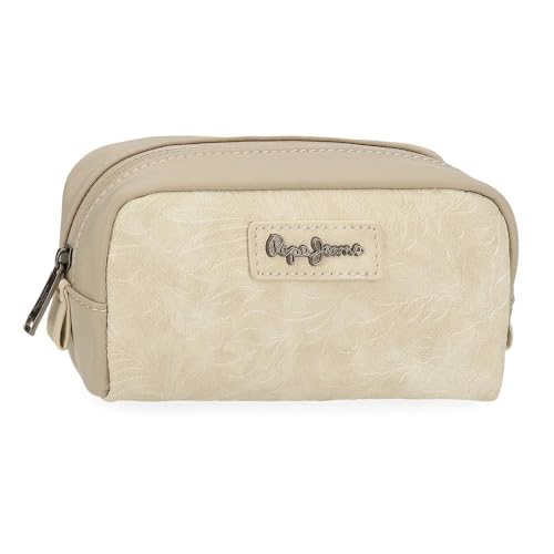 Pepe Jeans Jana Kulturbeutel, Beige, 17 x 9 x 6,5 cm, Polyester, mit Details aus Kunstleder von Joumma Bags, Beige, Talla única, Kulturbeutel Pepe Jeans Jana Kulturbeutel, Beige, 17 x 9 x 6,5 cm, Polyester, mit Details aus Kunstleder von Joumma Bags, Beige, Talla única, Kulturbeutel von Pepe Jeans