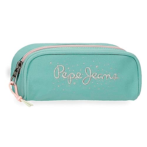 Pepe Jeans Jane Federmäppchen, Blau, 18 x 7 x 5 cm, Polyester Pepe Jeans Jane Federmäppchen, Blau, 18 x 7 x 5 cm, Polyester von Pepe Jeans