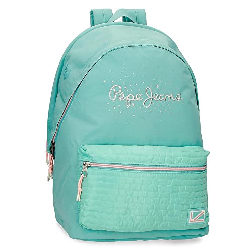 Pepe Jeans Jane Rucksack für Laptop, Doppelfach, anpassbar, 15,6 Zoll, Blau, 31 x 44 x 17,5 cm, Polyester, 20,46 l Pepe Jeans Jane Rucksack für Laptop, Doppelfach, anpassbar, 15,6 Zoll, Blau, 31 x 44 x 17,5 cm, Polyester, 20,46 l von Pepe Jeans