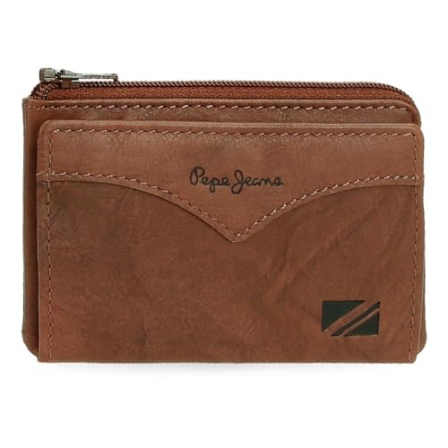 Pepe Jeans Joumma Bags Geldbörse mit Kartenfach, Braun, 11 x 7 x 1,5 cm, Leder, braun, Talla única, Geldbörse mit Kartenhalter Pepe Jeans Joumma Bags Geldbörse mit Kartenfach, Braun, 11 x 7 x 1,5 cm, Leder, braun, Talla única, Geldbörse mit Kartenhalter von Pepe Jeans