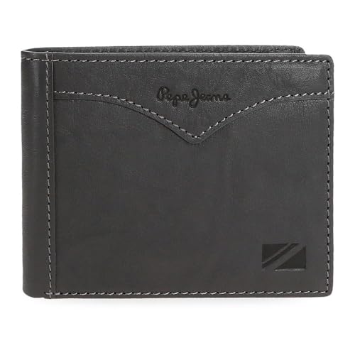 Pepe Jeans Joumma Bags Geldbörse mit Kartenfach, Grau, 11 x 8,5 x 1 cm, Leder, grau, Talla única, Brieftasche mit Kartenhalter Pepe Jeans Joumma Bags Geldbörse mit Kartenfach, Grau, 11 x 8,5 x 1 cm, Leder, grau, Talla única, Brieftasche mit Kartenhalter von Pepe Jeans