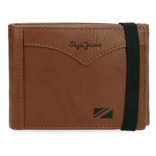 Pepe Jeans Joumma Bags Geldbörse mit elastischem Band, Braun, 11,5 x 8,5 x 1 cm, Leder, braun, Talla única, Geldbörse mit Gummiband Pepe Jeans Joumma Bags Geldbörse mit elastischem Band, Braun, 11,5 x 8,5 x 1 cm, Leder, braun, Talla única, Geldbörse mit Gummiband von Pepe Jeans