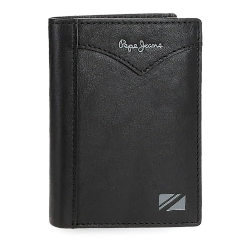 Pepe Jeans Joumma Bags Vertikale Geldbörse mit Geldbörse, Schwarz, 8,5 x 11,5 x 1 cm, Leder, Schwarz, Talla única, Vertikale Geldbörse mit Geldbörse Pepe Jeans Joumma Bags Vertikale Geldbörse mit Geldbörse, Schwarz, 8,5 x 11,5 x 1 cm, Leder, Schwarz, Talla única, Vertikale Geldbörse mit Geldbörse von Pepe Jeans