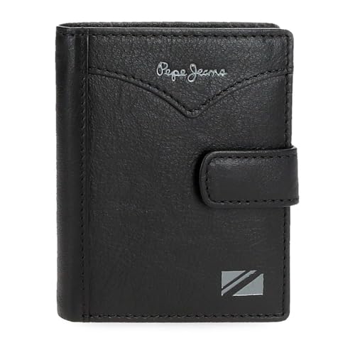 Pepe Jeans Joumma Bags Vertikale Geldbörse mit Klickverschluss, Schwarz, 8,5 x 10,5 x 1 cm, Leder, Schwarz, Talla única, Vertikale Geldbörse mit Klickverschluss Pepe Jeans Joumma Bags Vertikale Geldbörse mit Klickverschluss, Schwarz, 8,5 x 10,5 x 1 cm, Leder, Schwarz, Talla única, Vertikale Geldbörse mit Klickverschluss von Pepe Jeans