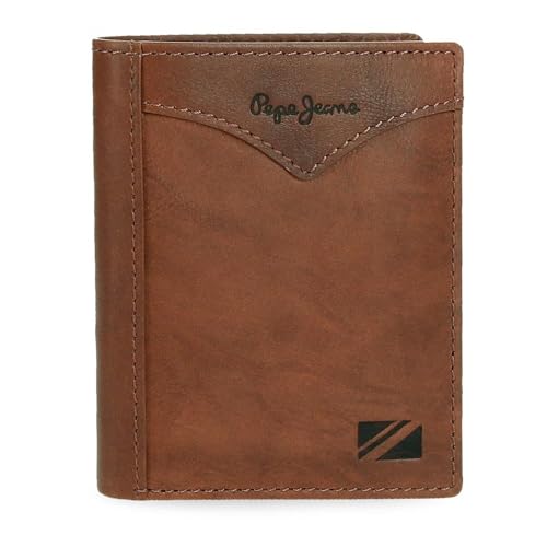 Pepe Jeans Joumma Bags Vertikale Geldbörse mit brauner Geldbörse, 8,5 x 10,5 x 1 cm, Leder, braun, Talla única, Vertikale Geldbörse mit Geldbörse Pepe Jeans Joumma Bags Vertikale Geldbörse mit brauner Geldbörse, 8,5 x 10,5 x 1 cm, Leder, braun, Talla única, Vertikale Geldbörse mit Geldbörse von Pepe Jeans