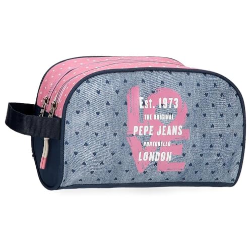 Pepe Jeans Noni Denim Schulrucksack mit Trolley, Mehrfarbig, 30 x 40 x 12 cm, Polyester, 14,4 l, bunt, Schulrucksack mit Trolley Pepe Jeans Noni Denim Schulrucksack mit Trolley, Mehrfarbig, 30 x 40 x 12 cm, Polyester, 14,4 l, bunt, Schulrucksack mit Trolley von Pepe Jeans