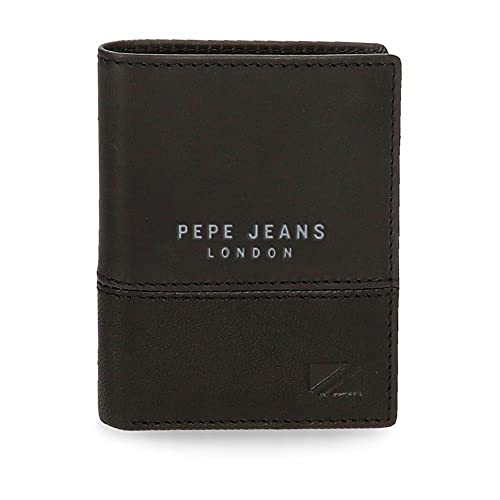 Pepe Jeans Kingdom, Schwarz, única, Vertikale Geldbörse von Pepe Jeans
